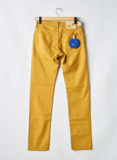 Jeans coupe slim fermeture boutonnée sur le devant taille normale jaune JACOB COHEN homme
