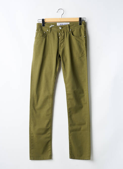 Jeans coupe slim fermeture boutonnée sur le devant taille normale vert JACOB COHEN homme