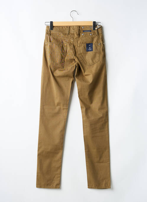 Pantalon slim tissage popeline taille normale marron TRAMAROSSA homme