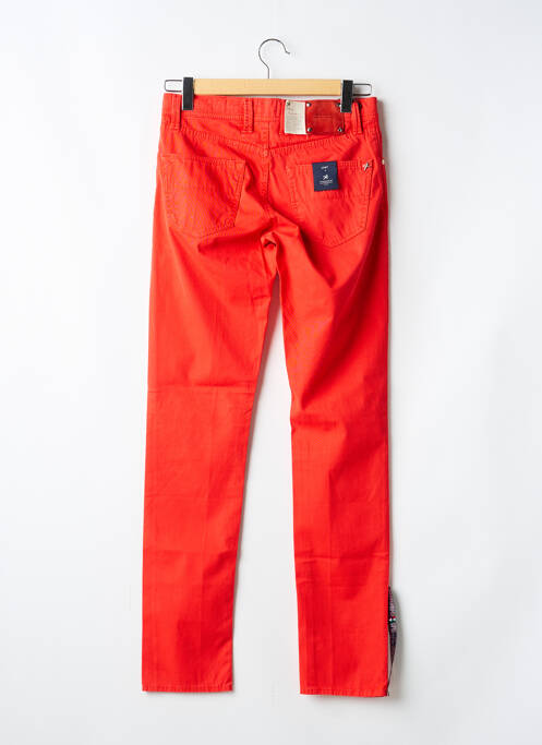 Jeans coupe slim fermeture boutonnée sur le devant taille normale orange TRAMAROSSA homme