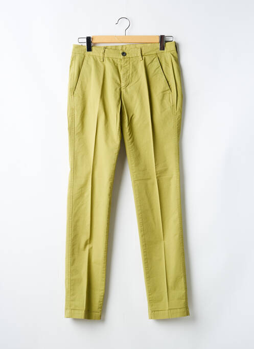 Pantalon chino tissage popeline taille haute vert MASON'S homme