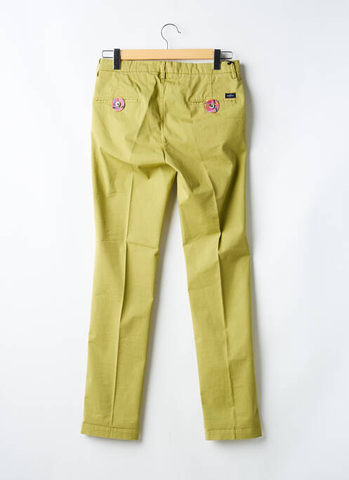 Pantalon chino tissage popeline taille haute vert MASON'S homme