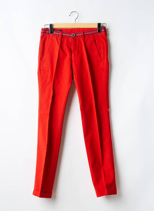 Pantalon chino tissage popeline taille normale rouge MASON'S homme