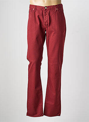 Jeans coupe slim fermeture boutonnée sur le devant taille normale rouge PAUL SMITH homme