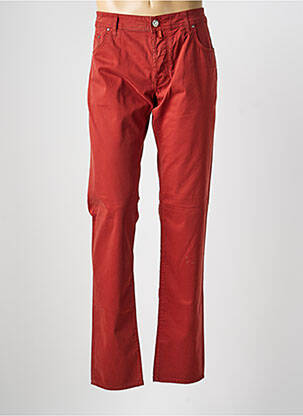 Jeans coupe slim fermeture boutonnée sur le devant taille normale rouge MARC JACOBS homme
