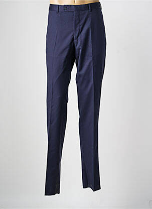 Pantalon slim taille à pinces taille normale bleu SCABAL homme