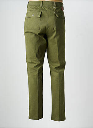 Pantalon chino stretch taille normale vert IRON AND RESIN homme