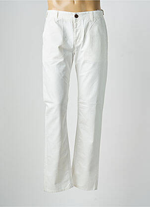 Pantalon chino stretch taille normale blanc SCARTI-LAB homme