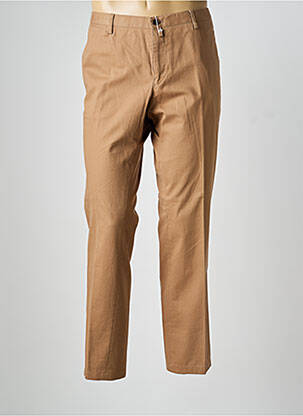 Pantalon chino tissage popeline taille normale marron HUGO BOSS homme