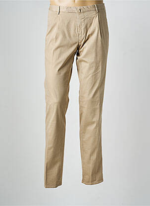 Pantalon chino tissage popeline taille normale beige SANTANIELLO homme