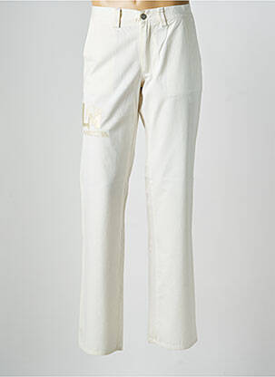 Pantalon chino tissage popeline taille normale beige LA MARTINA homme