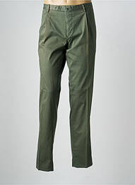 Pantalon chino tissage popeline taille normale vert SANTANIELLO homme