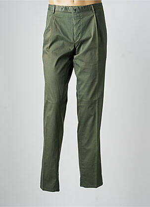 Pantalon chino tissage popeline taille normale vert SANTANIELLO homme