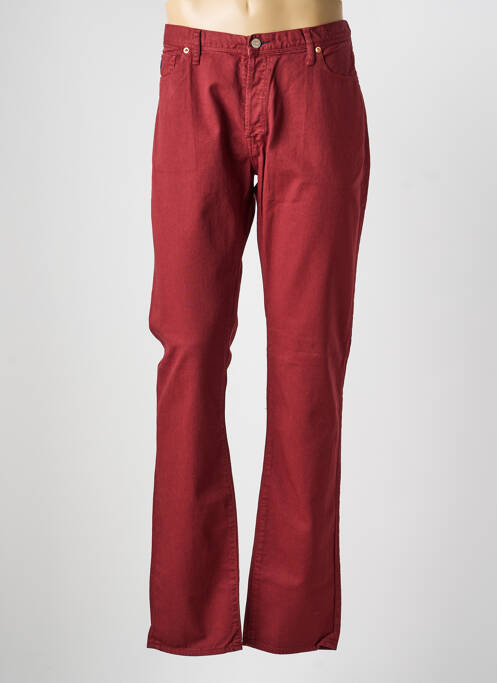 Jeans coupe slim fermeture boutonnée sur le devant taille normale rouge PAUL SMITH homme