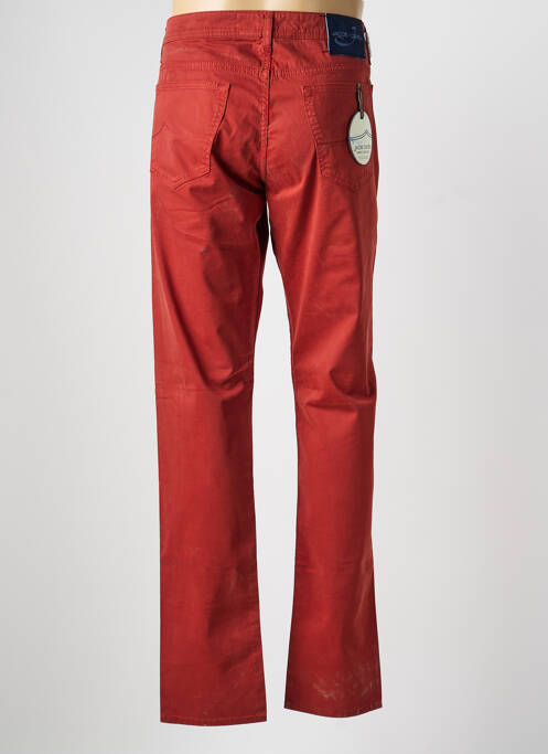 Jeans coupe slim fermeture boutonnée sur le devant taille normale rouge MARC JACOBS homme