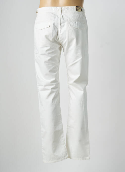 Pantalon chino stretch taille normale blanc SCARTI-LAB homme
