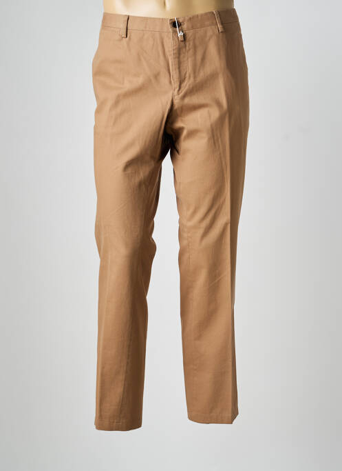 Pantalon chino tissage popeline taille normale marron HUGO BOSS homme