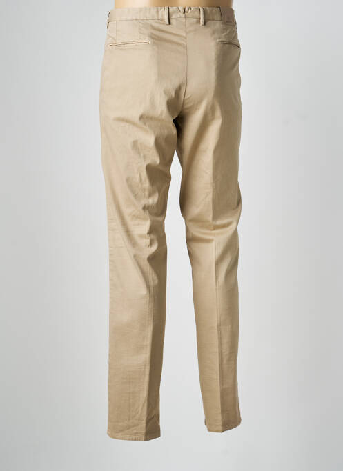 Pantalon chino tissage popeline taille normale beige SANTANIELLO homme