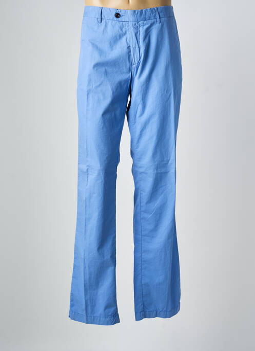 Pantalon chino tissage popeline taille normale bleu HARTFORD homme