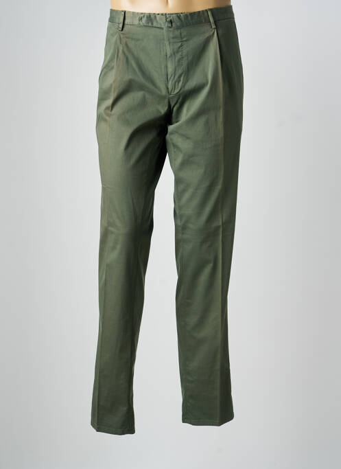 Pantalon chino tissage popeline taille normale vert SANTANIELLO homme