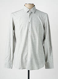 Chemise manches longues coupe cintrée gris PAL ZILERI homme