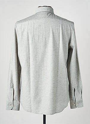 Chemise manches longues coupe cintrée gris PAL ZILERI homme