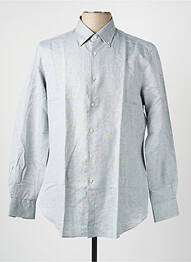 Chemise manches longues coupe cintrée gris PAL ZILERI homme