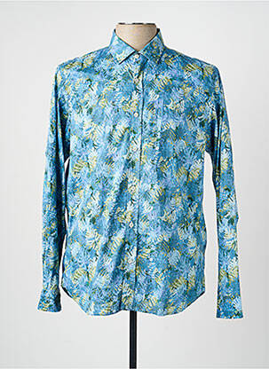 Chemise manches longues coupe cintrée bleu HARTFORD homme