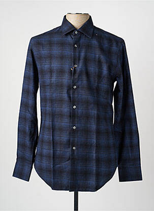 Chemise manches longues coupe cintrée bleu PAL ZILERI homme