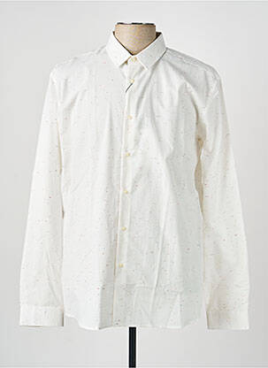 Chemise manches longues coupe cintrée beige OLIVIER STRELLI homme