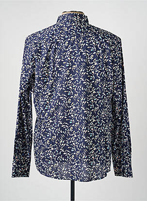 Chemise manches longues imprimé fantaisie bleu OLIVIER STRELLI homme