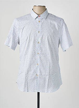 Chemise manches courtes imprimé fantaisie bleu PAUL SMITH homme