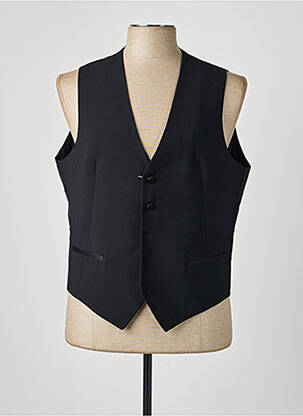 Gilet sans manche doublure biaisée noir CONFEZIONI LERARIO homme