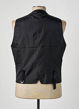 Gilet sans manche doublure biaisée noir CONFEZIONI LERARIO homme