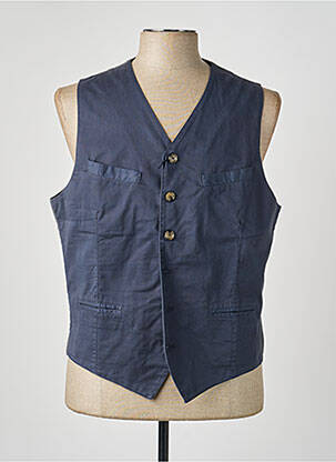 Gilet sans manche poches bleu ELEVENTY homme