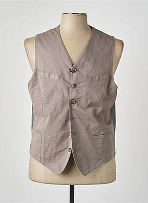 Gilet sans manche poches marron ELEVENTY homme