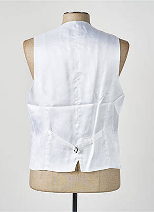 Gilet sans manche tissage satiné blanc PAL ZILERI homme