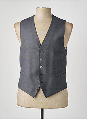 Gilet sans manche tissage chiné gris PAUL SMITH homme