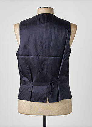 Gilet sans manche tissage satiné bleu PAL ZILERI homme