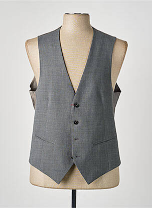 Gilet sans manche tissage chiné gris PAL ZILERI homme