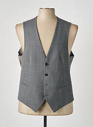 Gilet sans manche tissage chiné gris PAL ZILERI homme