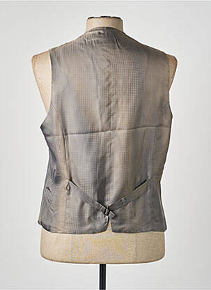 Gilet sans manche tissage chiné gris PAL ZILERI homme