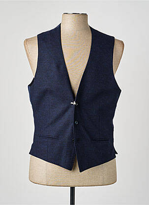 Gilet sans manche poches bleu L.B.M.1911 homme