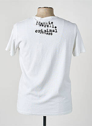 T-shirt coupe cintrée manches courtes blanc FRANKIE MORELLO homme