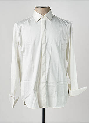 Chemise manches longues coupe cintrée beige GREGE CREATION homme