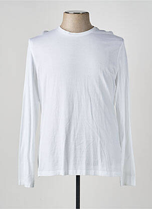 T-shirt coupe cintrée manches longues blanc PAL ZILERI homme