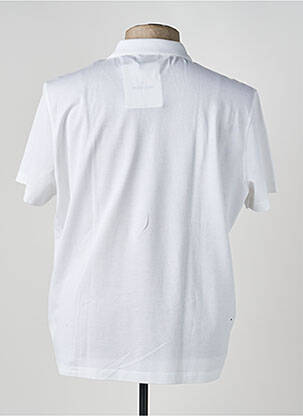 Polo stretch manches courtes blanc MONCLER homme