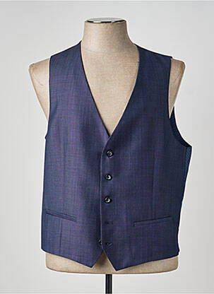 Gilet sans manche tissage chiné bleu ROY ROBSON homme