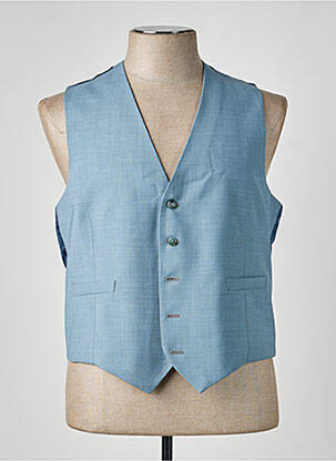 Gilet sans manche tissage chiné bleu PAUL SMITH homme
