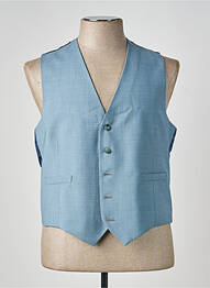 Gilet sans manche tissage chiné bleu PAUL SMITH homme